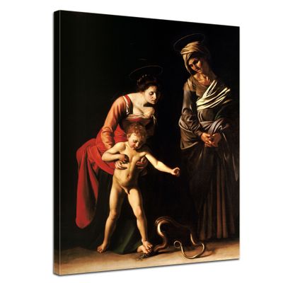 Kunstdruck - Alte Meister - Caravaggio - Madonna mit Kind und der heiligen Anna
