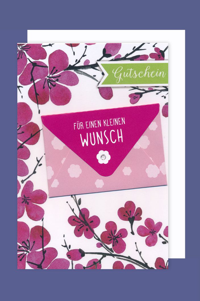 Gutschein Geburtstag Karte Grußkarte Geldumschlag Wunsch 16x11cm