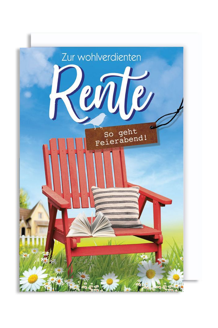 Ruhestand Karte Grußkarte Wohlverdient So geht Feierabend 16x11cm | 1-2