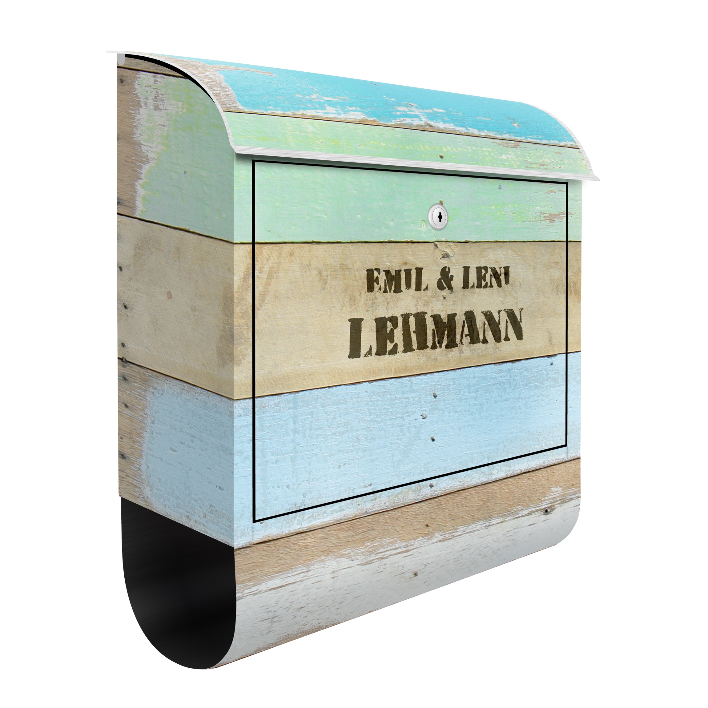 Briefkasten Vintage - Wunschtext Rustic Timber - mit eigenem Text ... Briefkasten Vintage - Wunschtext Rustic Timber - mit eigenem Text ...