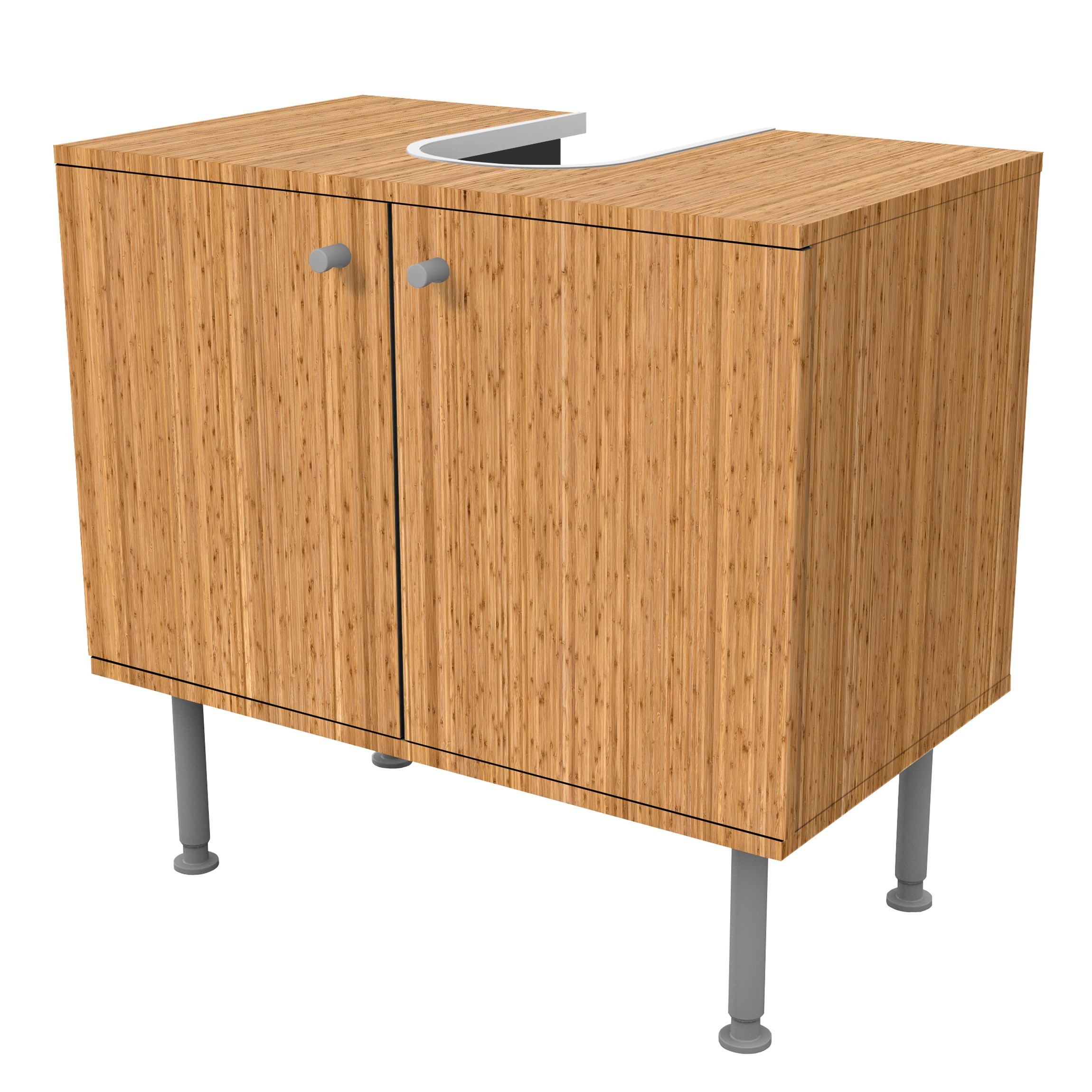 Bambus Badezimmer Unterschrank