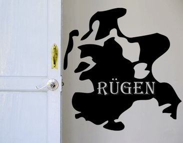 Wandtattoo Insel Sylt - 45 X 120 Cm, Braun, Selbstklebend, Made In Germany