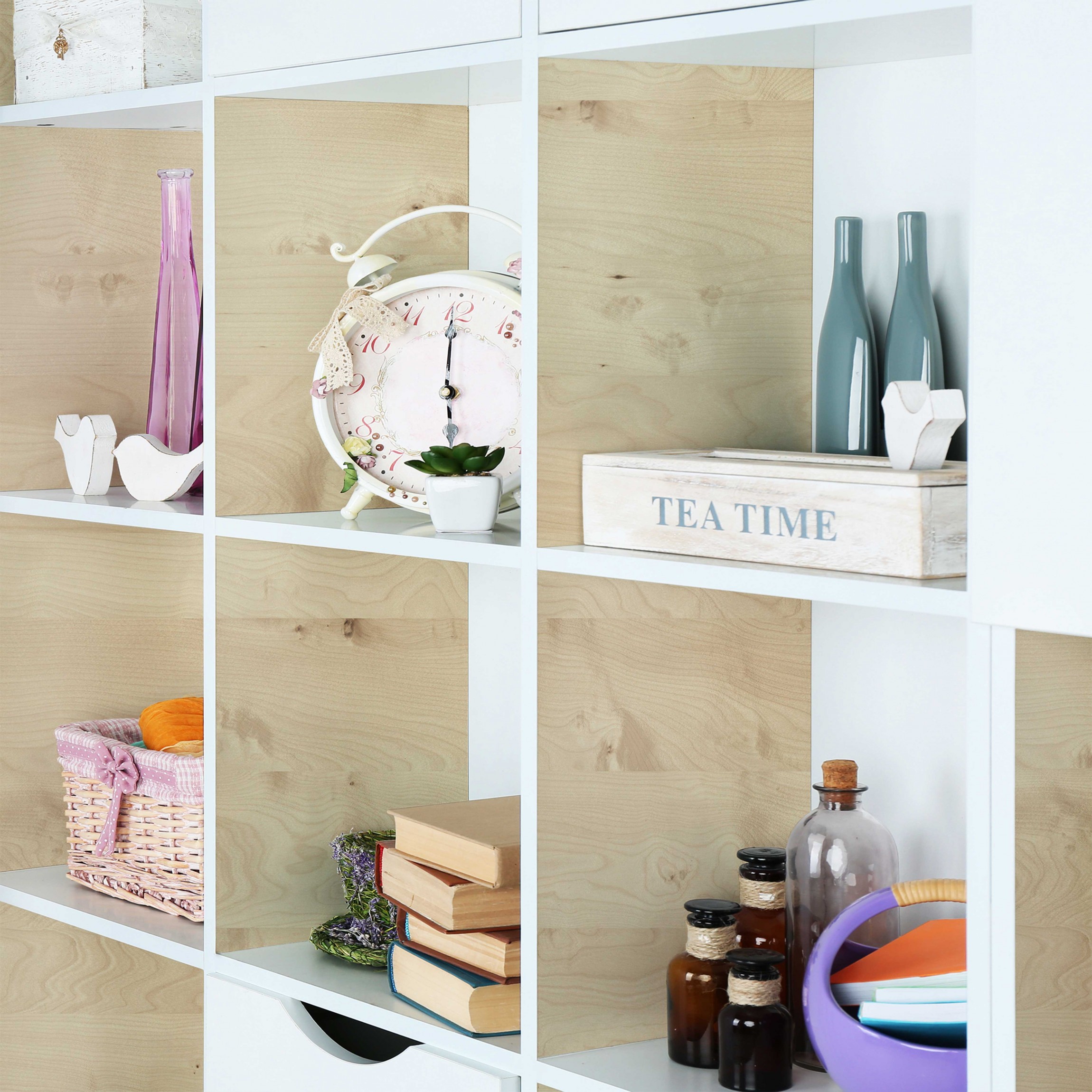 Comò Soggiorno Diy Pellicola Legno Pellicola Decorativa