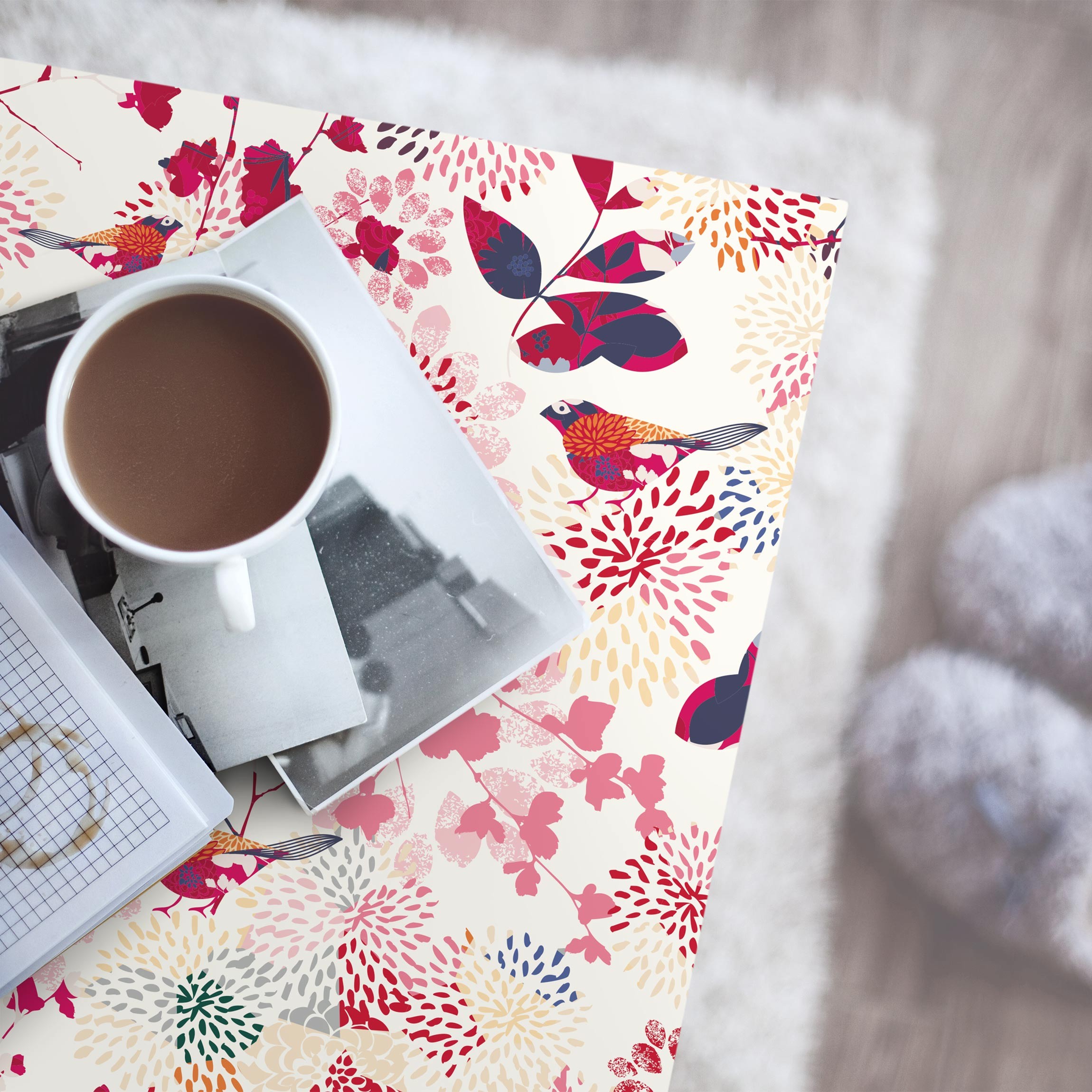Sichtchutzfolie Sichtschutz Fensterfolie für Küche Spruch Mocca Coffee Tasse