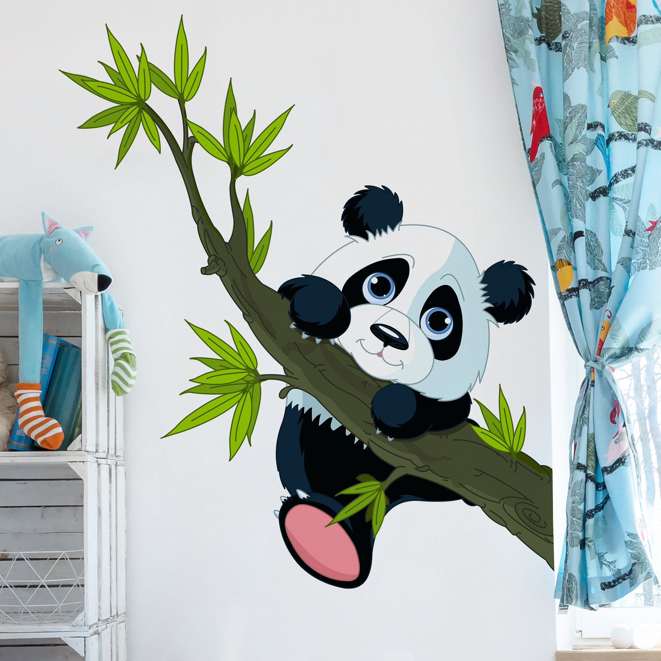 Wandtattoo Kinderzimmer Panda Wandtattoo Kinderzimmer Kletternder Panda