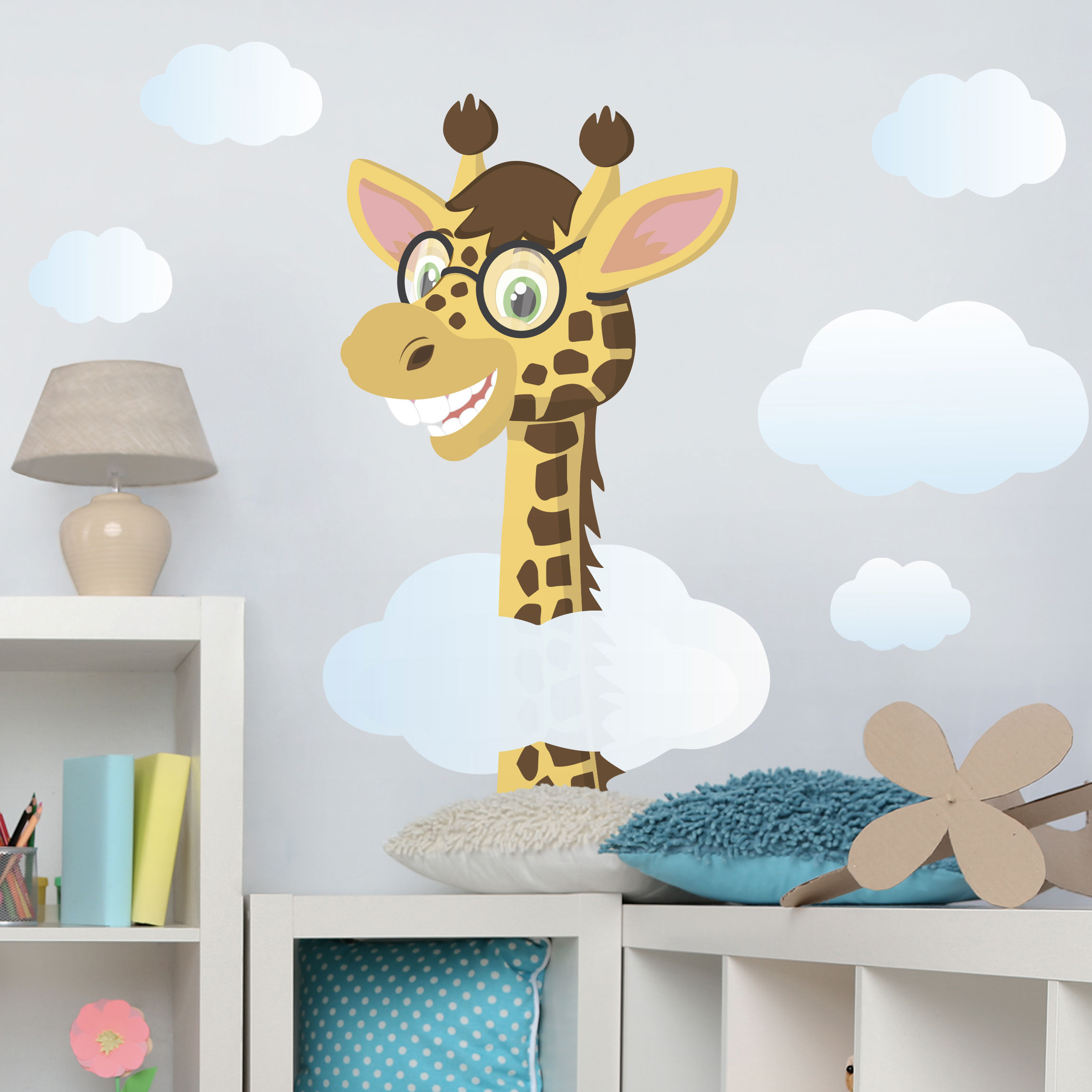 Wall Decal Funny Giraffe