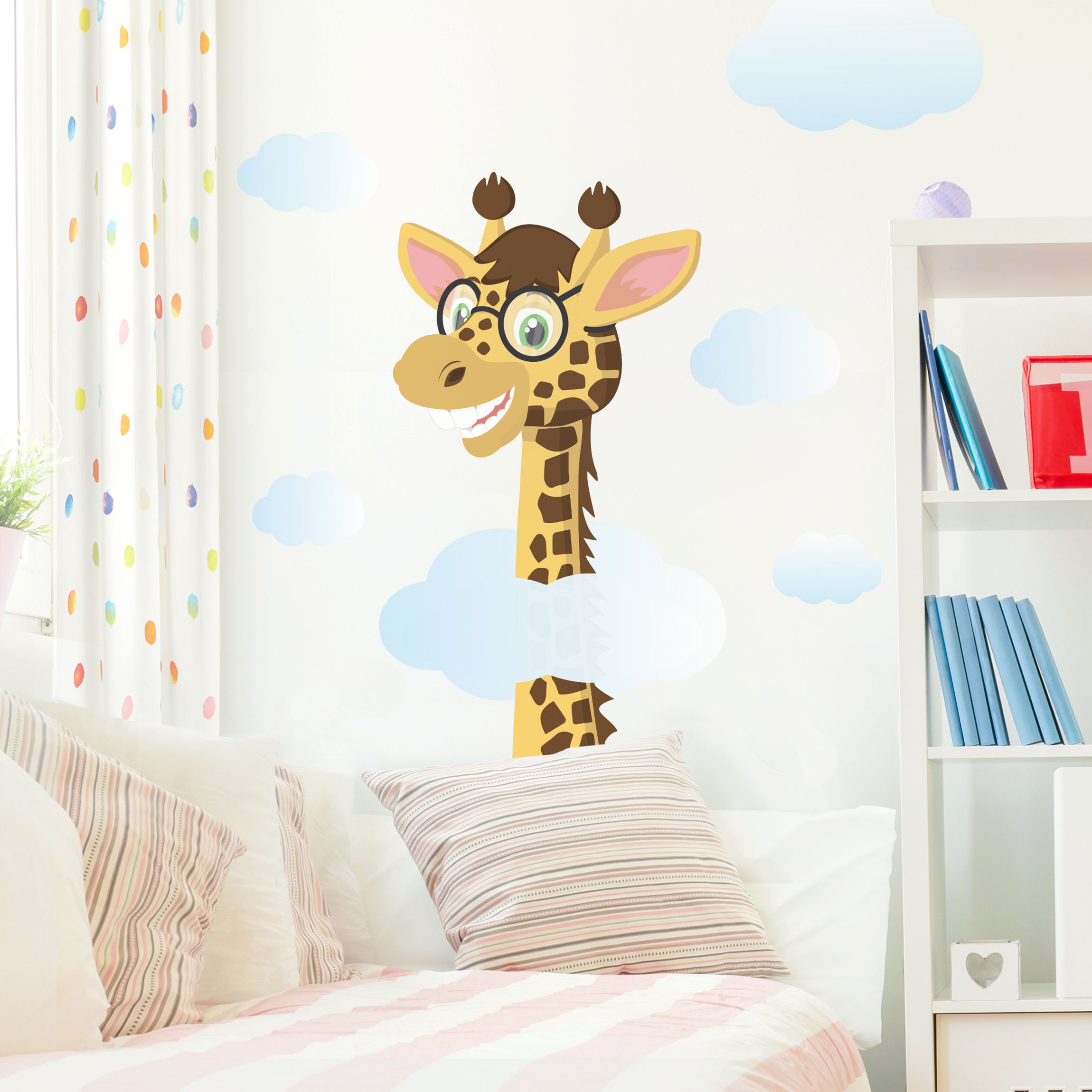 Wall Decal Funny Giraffe