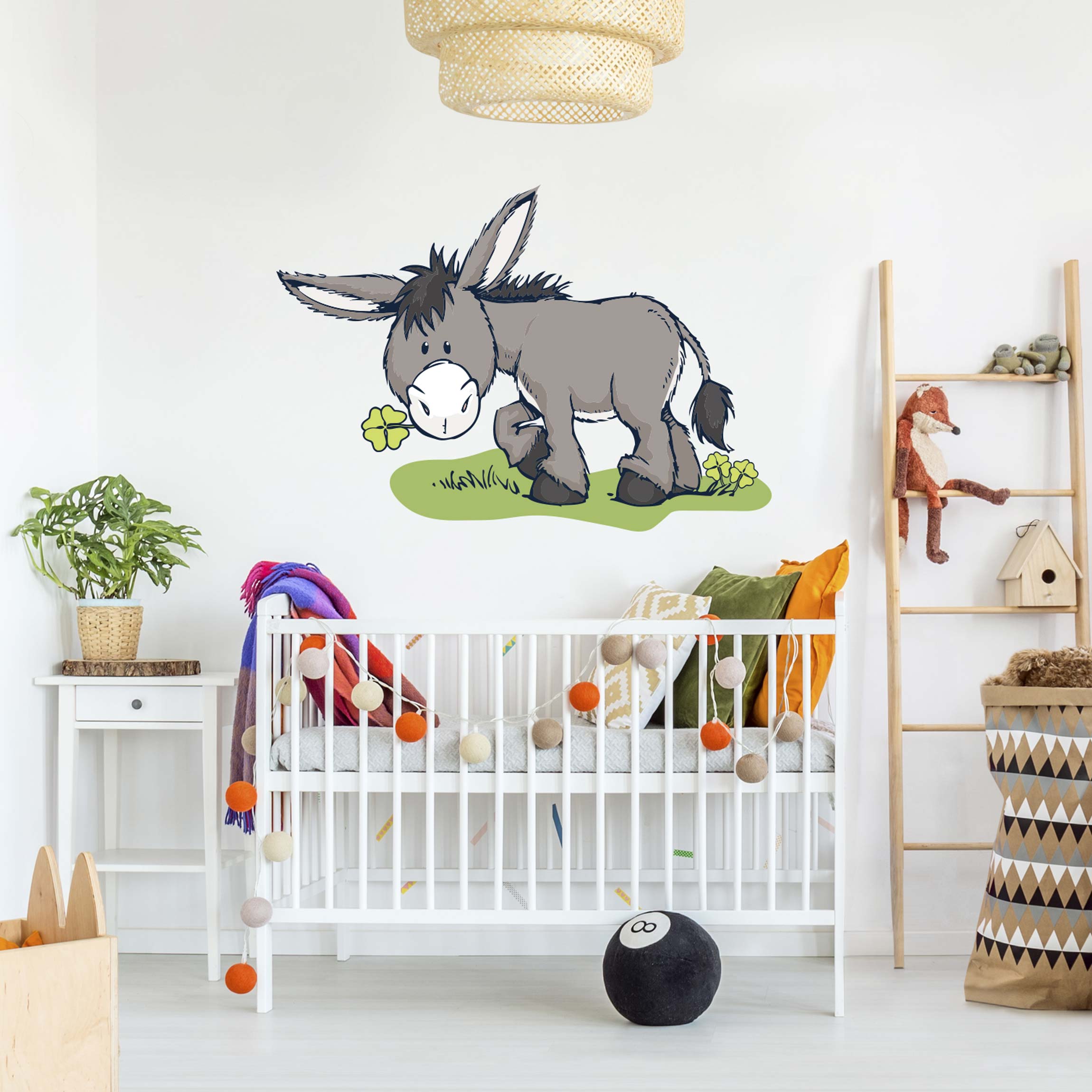 Wandtattoo Kinderzimmer Esel