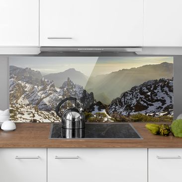Primedeco Küchenrückwand Spritzschutz, Herdblende Aus Glas - Motiv Zitronen Auf Holz