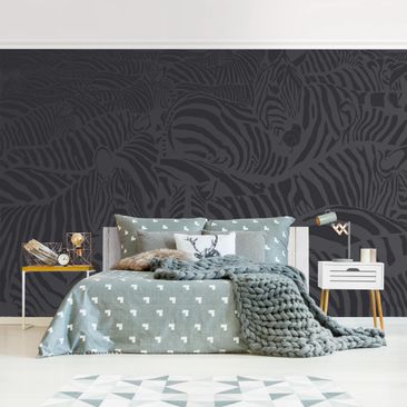 Product picture Photo Wall Mural - No.DS3 Zebra Stripe...