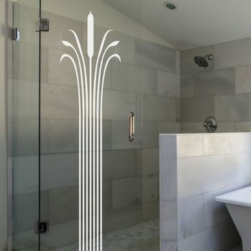 Badezimmer Fensterfolie, glasdekor fürs bad | fenstertattoo badezimmer | bad deko kaufen, Design ideen