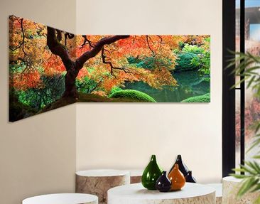 Corner Canvas Art Japanese Garden Panorama 1 2