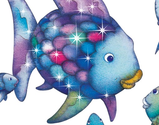 Adesivi murali bambini Arcobaleno Set di pesciolini