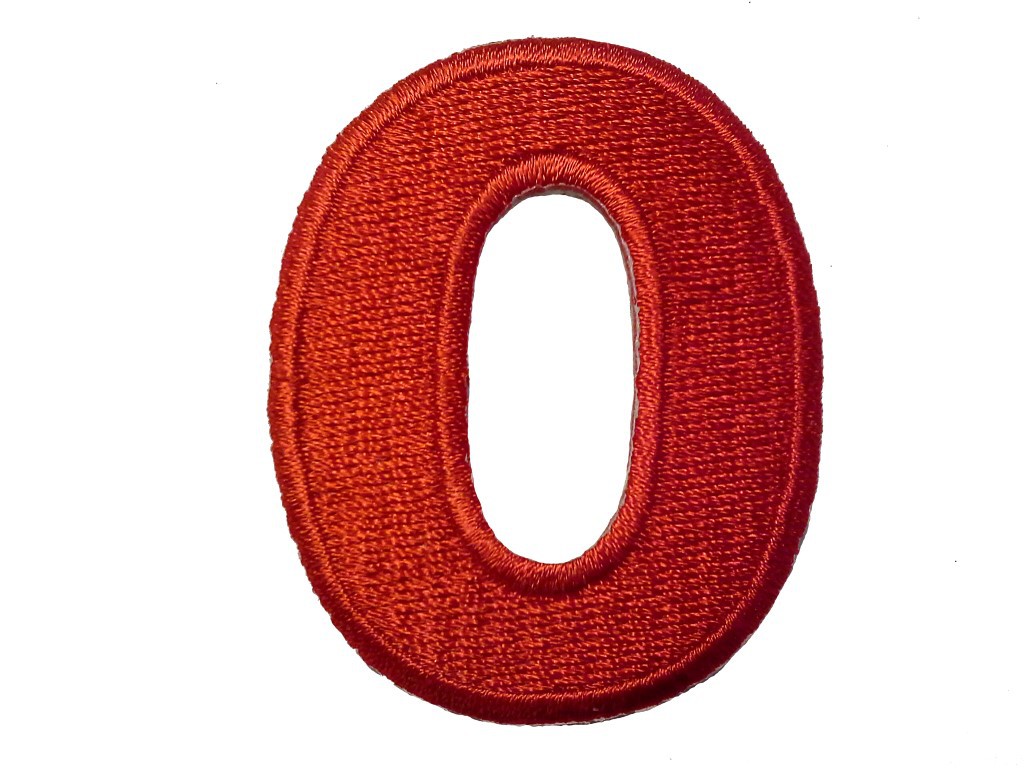 Número rojo - Parches termoadhesivos bordados aplique para ropa | Catch the  Patch - tu tienda de parches y parches de hierro | sea individual