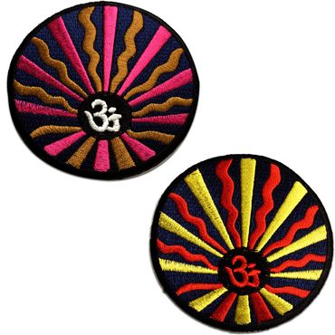b2see Toppa termoadesiva Toppa Patch Toppe Patch Hippie Om 7, 5