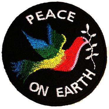 Toppa Termoadesiva Ricamata Stelle E Fungo - Patch Hippie Stoner 7,5 Cm Per Giacca, Jeans, Zaino - Riparazione E Personalizzazione