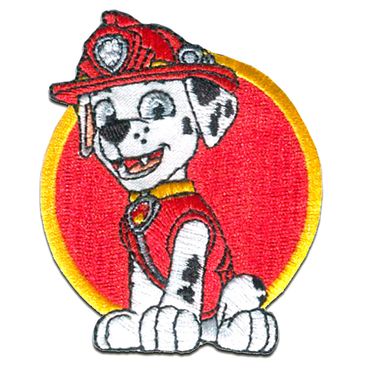 Paw Patrol © Marshall - Toppe termoadesive, misura: 5,8 x 6,8 cm, Catch  the Patch - il tuo negozio per i cerotti e i cerotti con il ferro da stiro