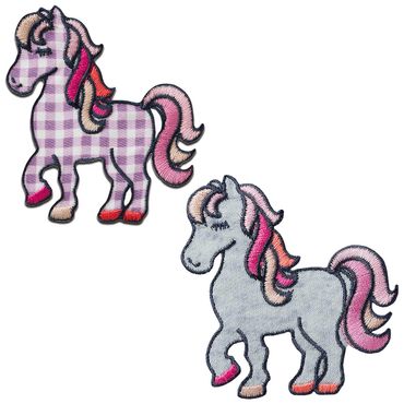 Toppa Termoadesiva Unicorno Cavallo Con Paillettes XL 28,5x16,5 Cm Per Vestiti E Jeans