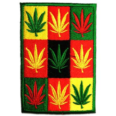 Toppa Termoadesiva Ricamata Stelle E Fungo - Patch Hippie Stoner 7,5 Cm Per Giacca, Jeans, Zaino - Riparazione E Personalizzazione