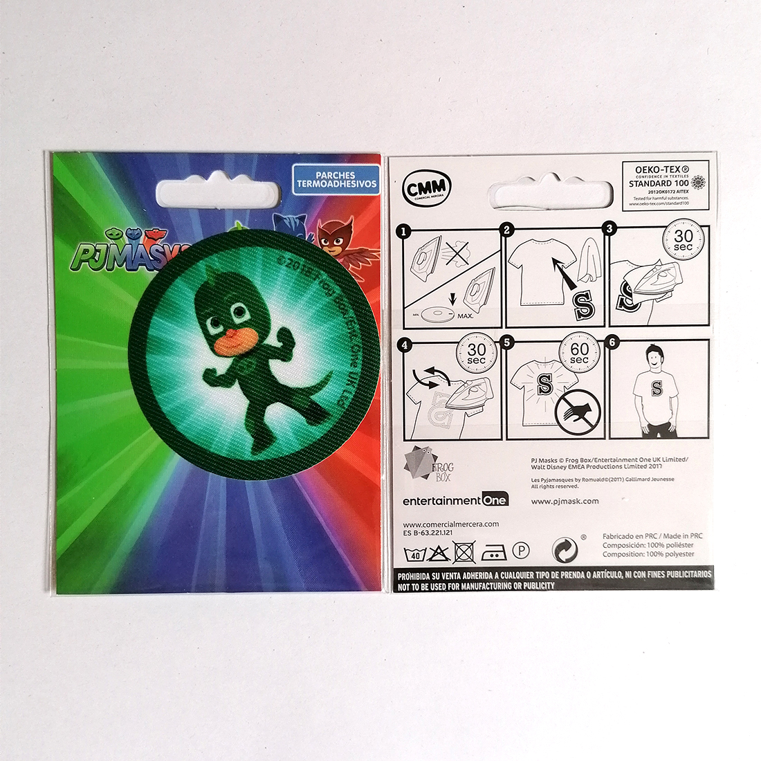 Toppa Termoadesiva PJ Masks Gekko Verde 6,7 Cm – Patch Ricamata Da Cucire O Stirare Per Abiti E Accessori - 3