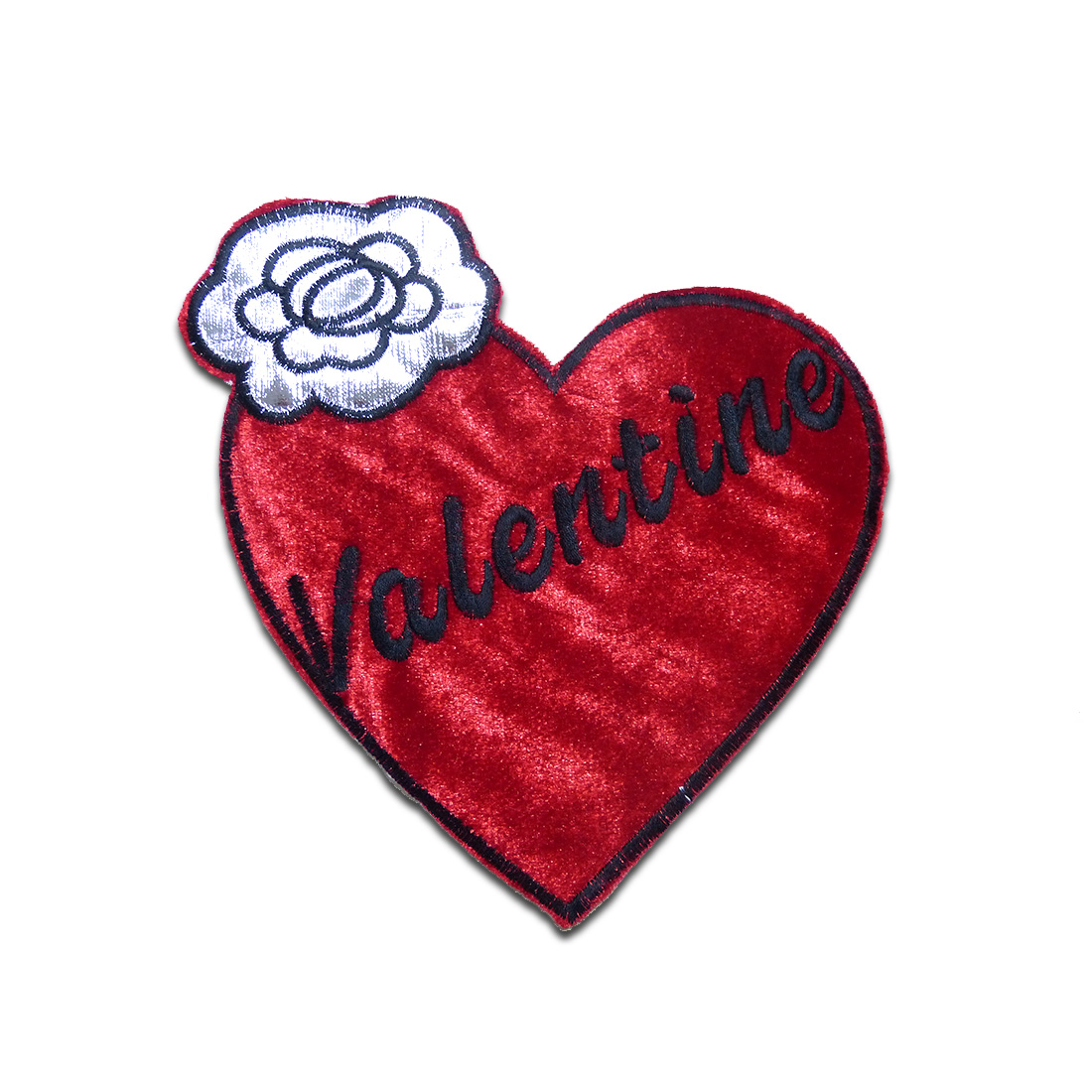 5 Toppe Ricamate A Cuore Rosso Con Scritta Love | Termoadesive Da Stiro | Per Vestiti, Borse E Zaini