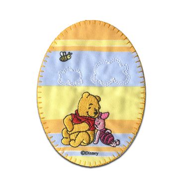 Winnie the Pooh Hunny Pot Embroidered Iron On Patch - New, Rare 2006,  Disney