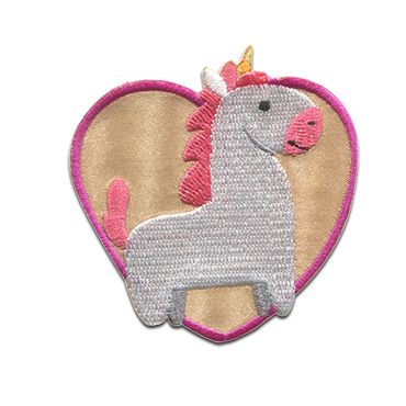Toppa Termoadesiva Unicorno Cavallo Con Paillettes XL 28,5x16,5 Cm Per Vestiti E Jeans