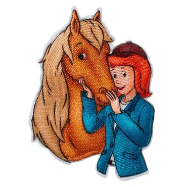 Toppa Termoadesiva Bibi Blocksberg – Piccola Strega Su Scopa – 6,5 X 7,5 Cm