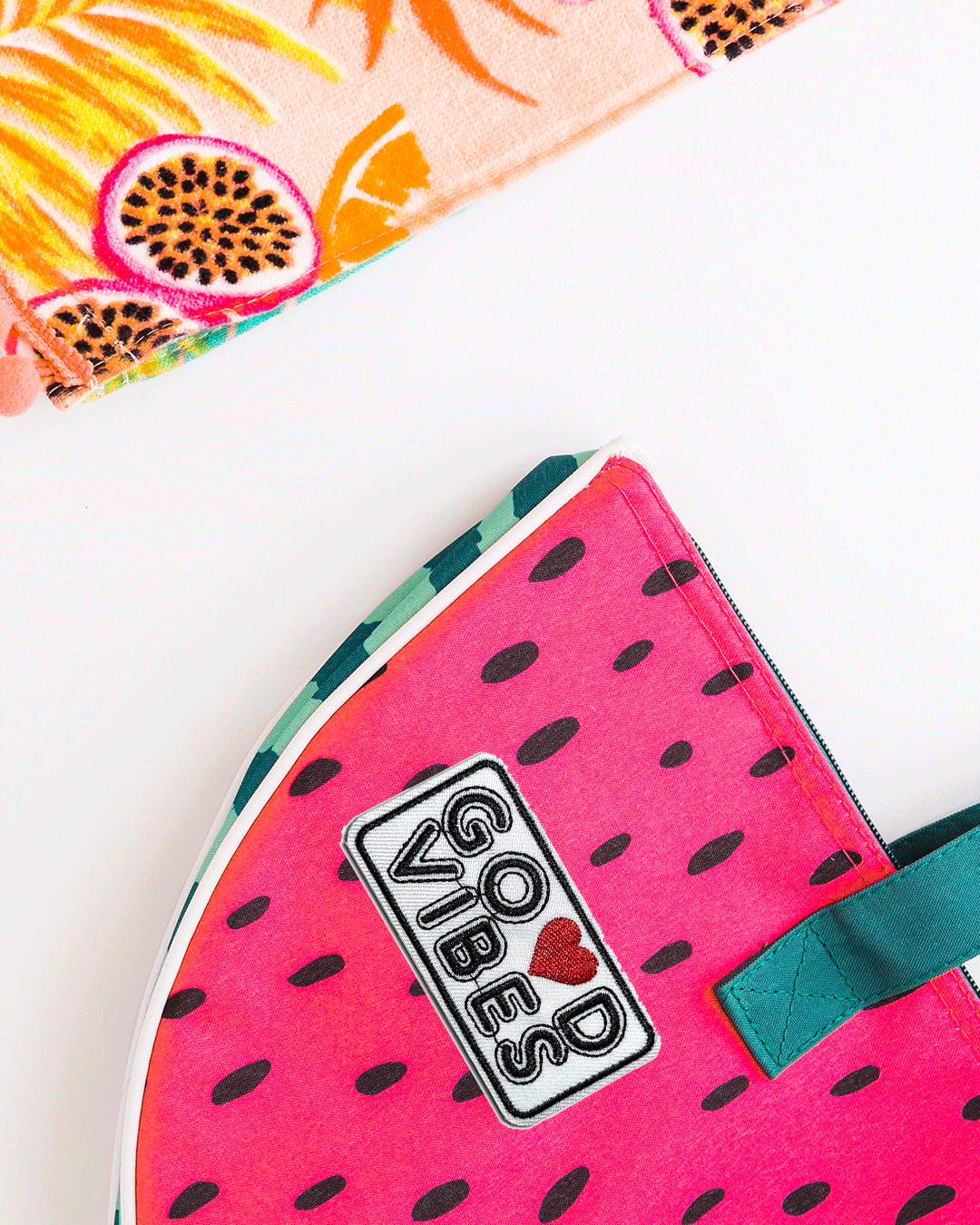 Toppa Ricamata Termoadesiva 'Buone Vibrazioni' - Per Jeans, Zaini, Cappelli - Foto 9