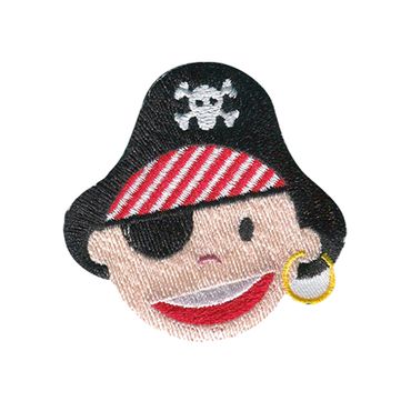 Pirata con Sciabola Teschio - Toppe Termoadesive Patch, Misura: 6,7 x 8,5 cm, Catch the Patch - il tuo negozio per i cerotti e i cerotti con il ferro da  stiro