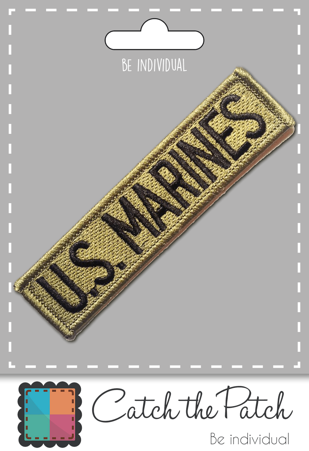 Aufnäher / Bügelbild - U.S. MARINES Army - schwarz - 11.2 x 2.9 cm - Patches, Catch the Patch - dein Shop für Aufnäher und Bügelflicken