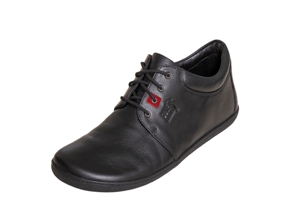 Barfußschuh Narvi Black Unisex Leder extraweit | Sole Runner 