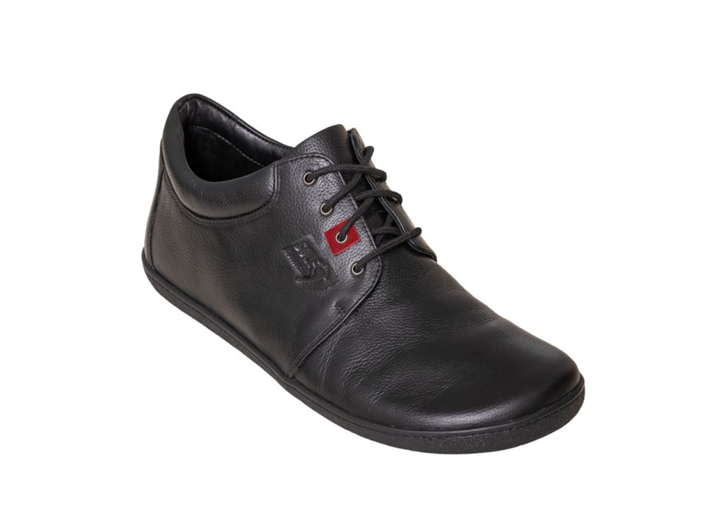 Barfußschuh Narvi Black Unisex Leder extraweit | Sole Runner 