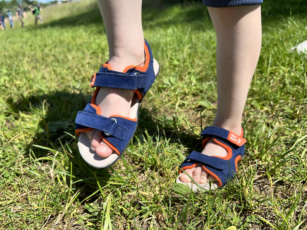 Barefoot shoe Mimas Blue/Orange Kids Unisex