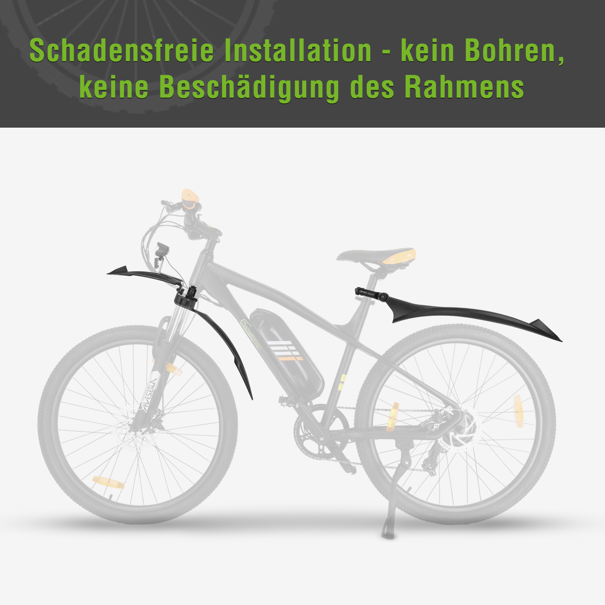 Schutzblech-Set für E-Bikes R6 / R6 Neo / R8 Ranger / R8 Flex II –  SachsenRAD