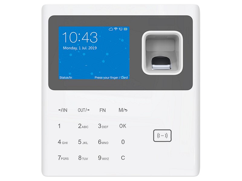 Fingerprint Zeiterfassung Fingerabdruck Scanner Stempeluhr Stechuhr 2.8 Zoll USB