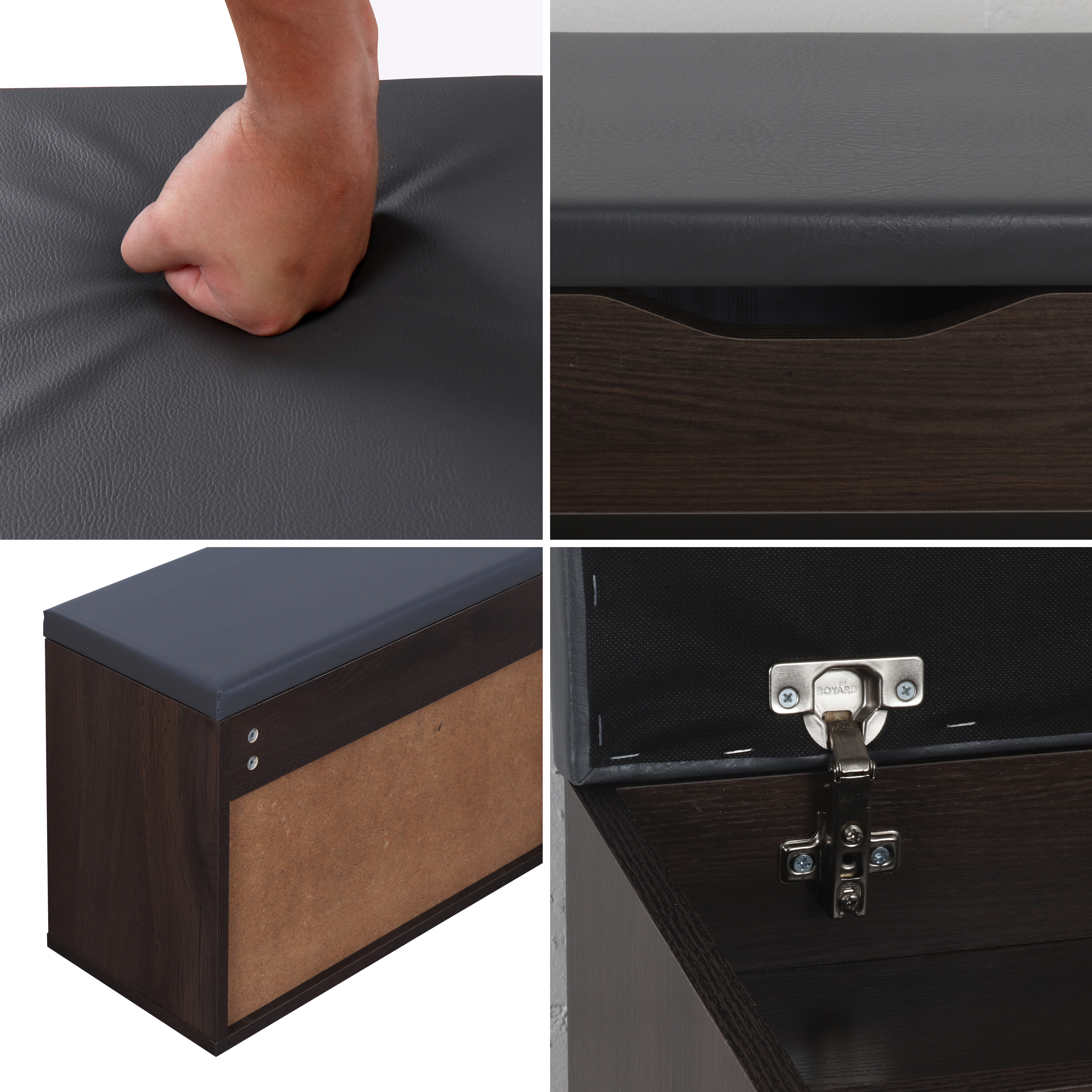 Schuhregal mit Sitzfläche Aufklappbar Schuhschrank Sitz Flur WM032