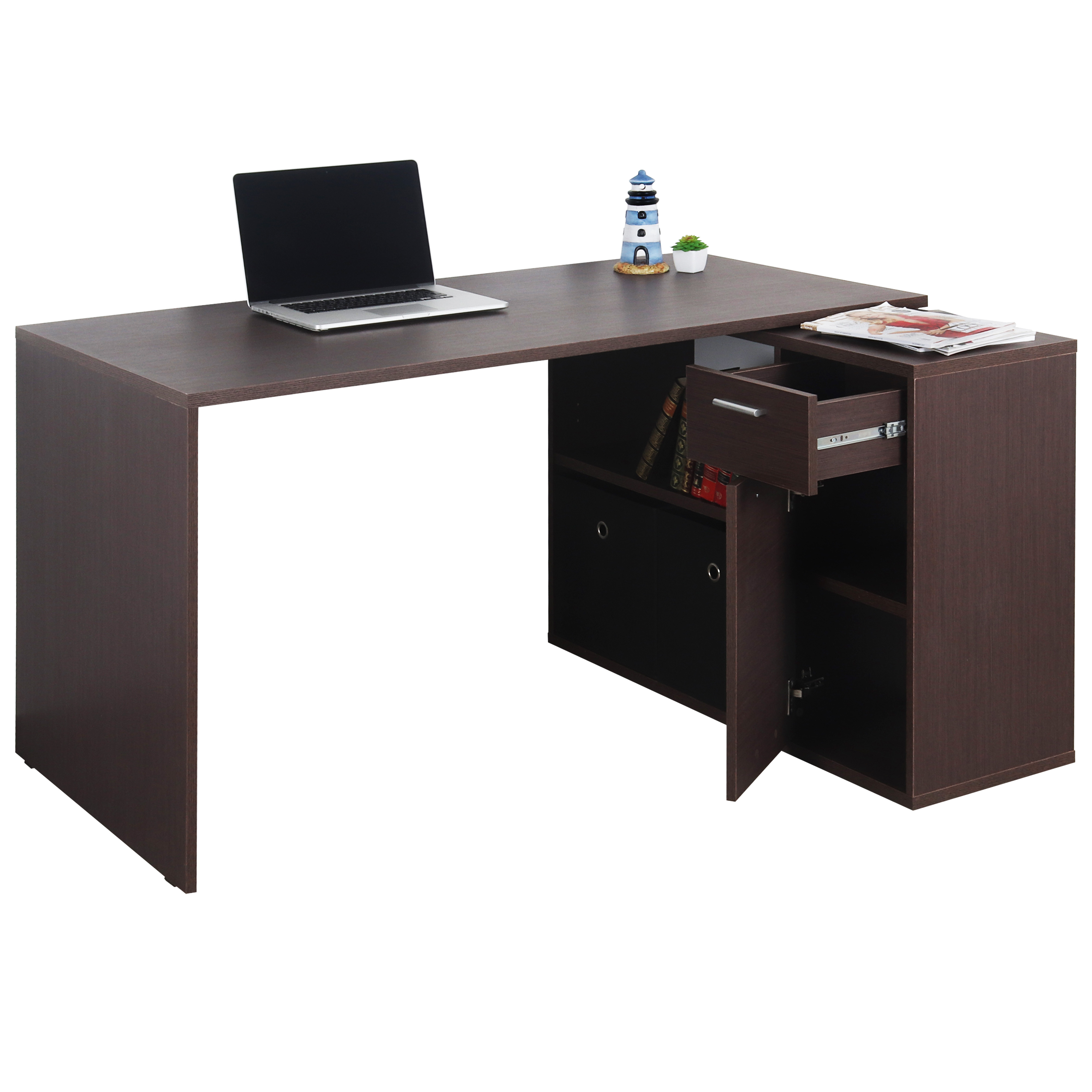 RICOO Winkel Tisch Computertisch Bürotisch Holz Farbwahl WM083