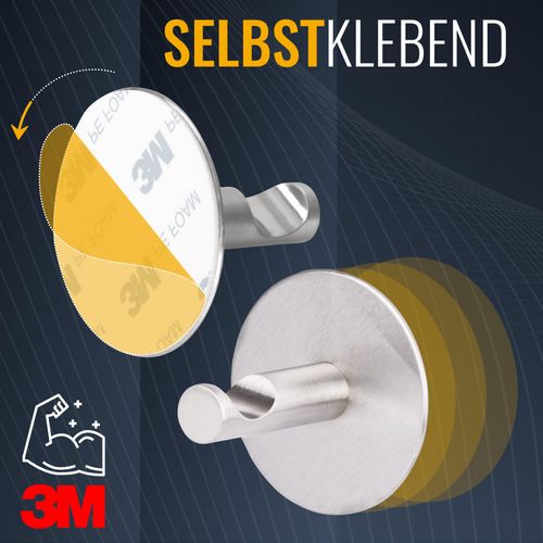 LuciHena 10 Selbstklebende Wandhaken - Robuste Klebehaken Für Bad & Küche In Blau