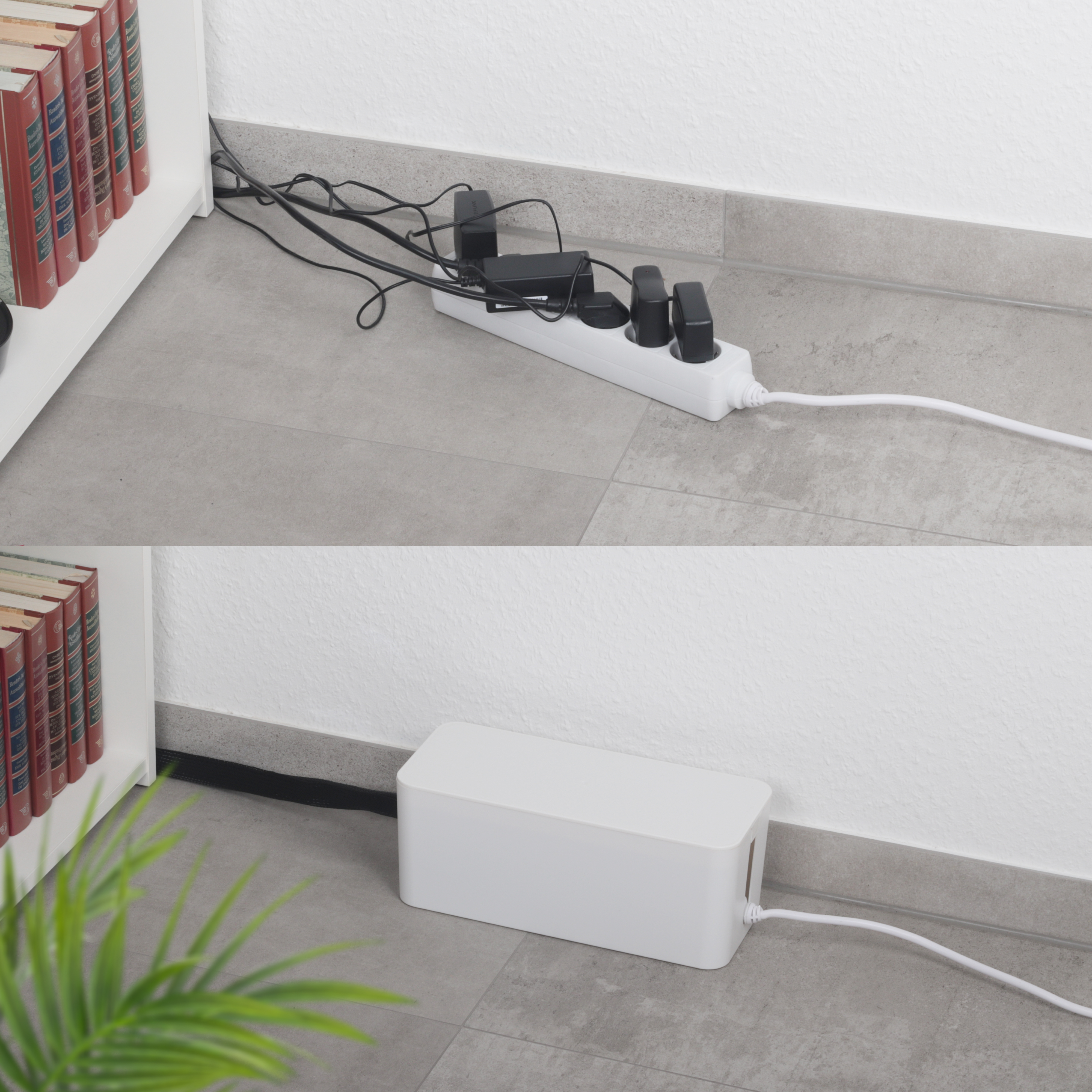 Comioke Kabelbox Weiß - Kabelmanagement Box Zum Verstecken Von Kabeln