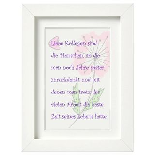Creativgravur&reg; Bild im Bilderrahmen - F&uuml;r die besten Kollegen und Freunde zum Abschied - das perfekte Geschenk f&uuml;r Arbeitskollegen zum Abschied
