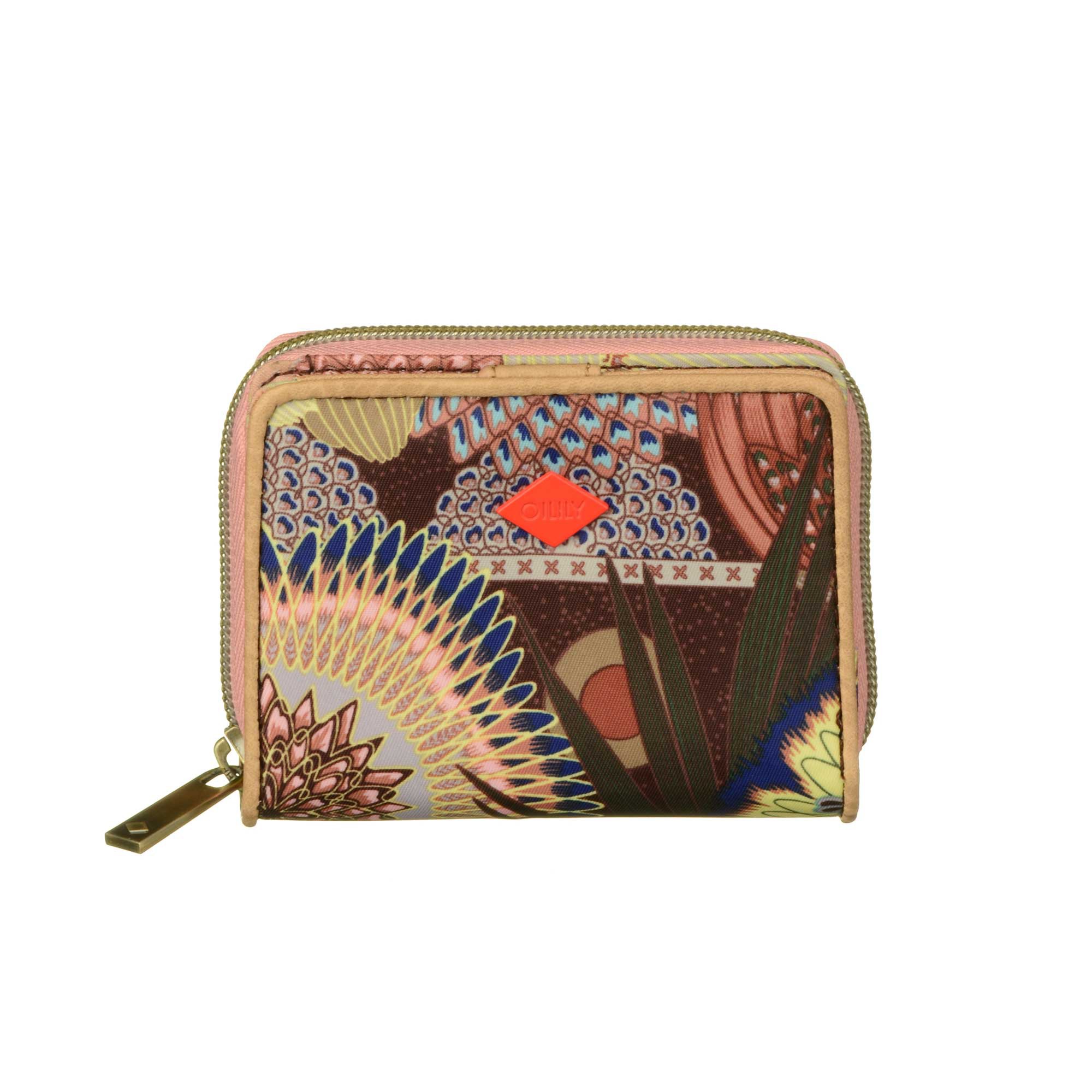 OILILY GELDBÖRSE Kollektion Spiro Flower L Wallet Cherrywood