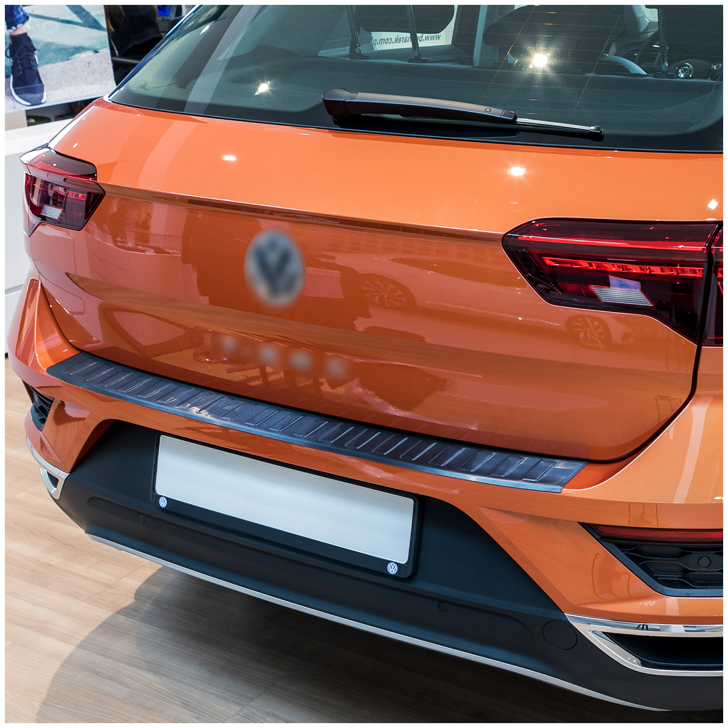 Ladekantenschutz für VW T-Roc A1 Abkantung Edelstahl 5 Jahre Garantie 2017
