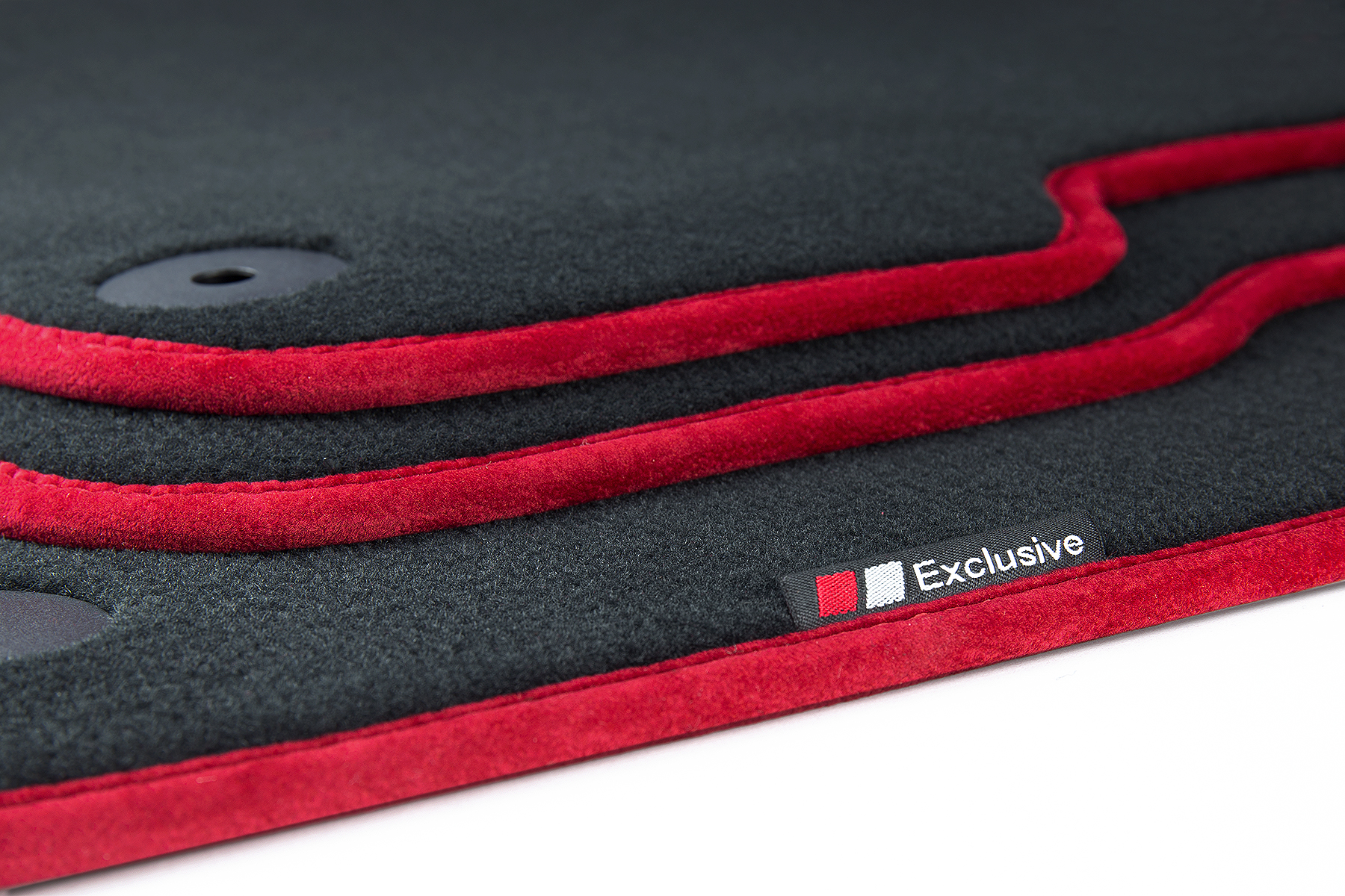 03//2010-2018 Fußmatten Edelstahl Exclusive Logo für VW Touareg 2 7P R-Line Bj