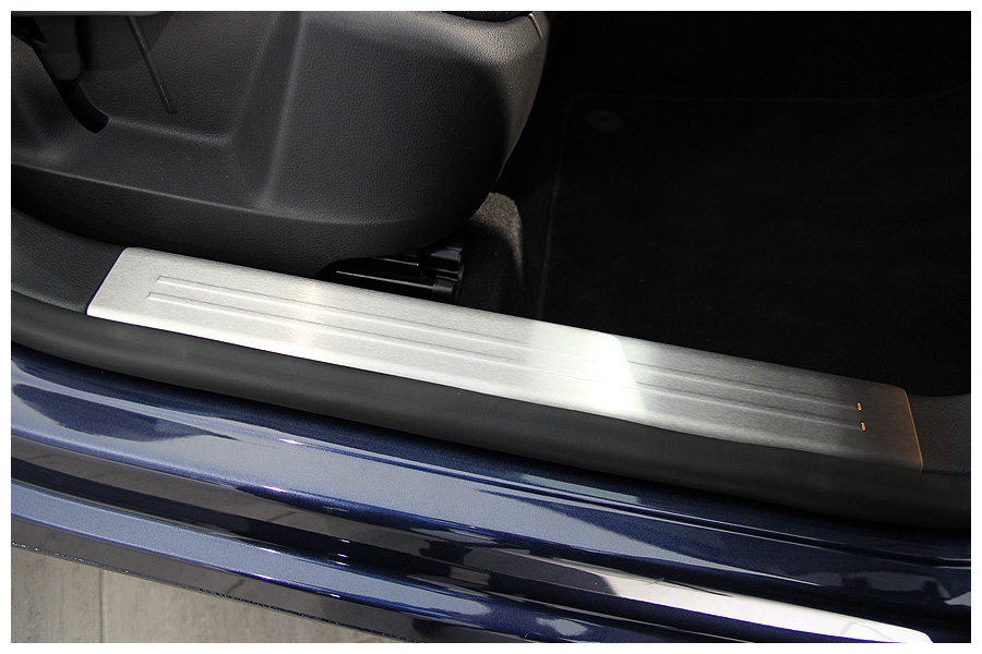 Pour VW Tiguan seuil intérieur v2a en acier inoxydable avec acier chrome inoxydable
