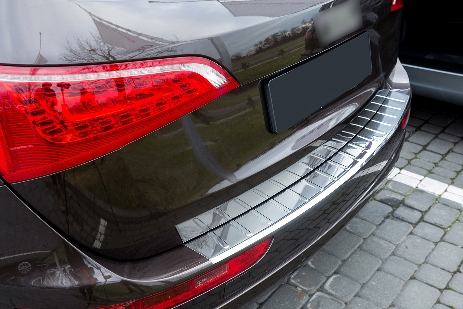 Edelstahl Ladekantenschutz für Audi Q5 8R V2A 5 Jahre Garantie ab 2008-2016