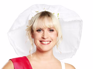 bride to be JGA Party Schleier Braut Prinzessin Brautschleier Fasching Karneval