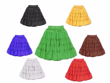 Kostüm Petticoat 2-lagig Tüllrock Tutu verstellbar Tütü 8 Farben Amor Karneval