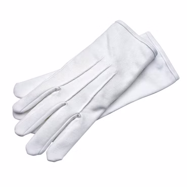 Uniform Gardehandschuhe weiße Handschuhe Clown Pantomime Nikolaus Karneval