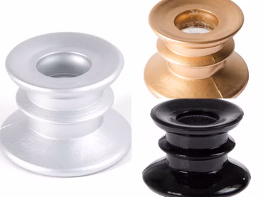 Glas Kerzenhalter gold silber o schwarz 3 Stck Kerzenständer Halloween Fest Deko